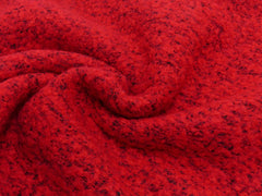 Bouclé Hanne meliert - burgundy