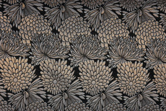 Brokat Jacquard Blumen - kupfer