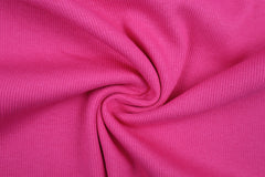 Reststück: 1,00m - Bündchen uni leicht gerippt pink