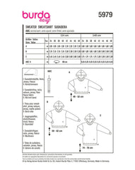 Schnittmuster burda easy - Pullover 5979