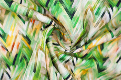 Baumwoll Stretch-Satin Colorful Chevron