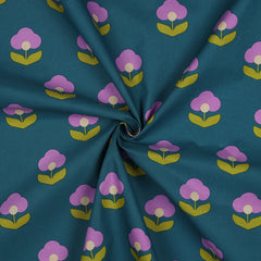 Beschichtete Baumwolle Blumen