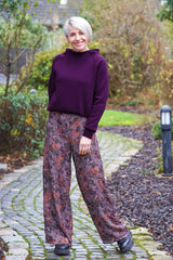 Viskose Webware Indian Summer by Bienvenido Colorido - 938 aubergine