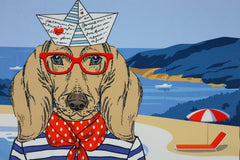 Panel Canvas Maritim Dogs