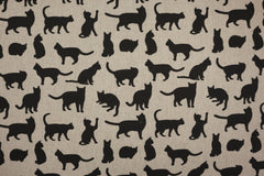 Dekostoff Black Cats