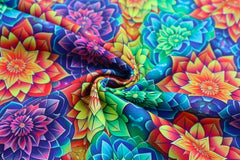 Canvas Digital Colorful Flower Mandala
