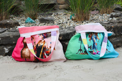 Canvas Taschenpanel Wendetasche by Stenzo - Farbenfrohe Modedesignerin