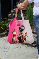 Canvas Taschenpanel Wendetasche by Stenzo - Farbenfrohe Modedesignerin