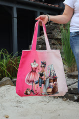 Canvas Taschenpanel Wendetasche by Stenzo - Farbenfrohe Modedesignerin