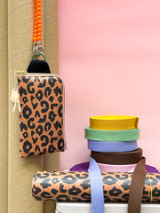 Kunstleder Happy Collection Leo by Cherry Picking - 315 ocker/schwarz