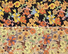 Chiffon Stoff Buntes Blumenmeer