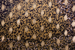 Chiffon Stoff Mixed Golden Leo
