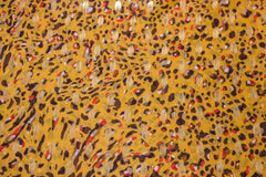 Chiffon Stoff Colorful Golden Leo