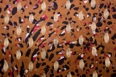 Chiffon Stoff Colorful Golden Leo
