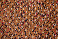 Chiffon Stoff Colorful Golden Leo