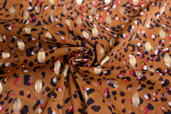 Chiffon Stoff Colorful Golden Leo