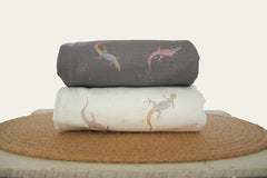Baumwolljersey Wild Animals Geckos by Christiane Zielinski
