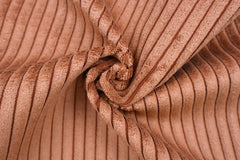 Reststück: 0,70 m - Cordsamt terrakotta