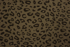 Rippen Cordstoff Luisa Animal Look - braun