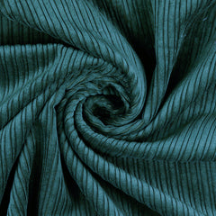 Cord mit Fellabseite Bruno - smaragd *