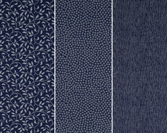 Baumwoll Cretonne Rachelle dunkelblau