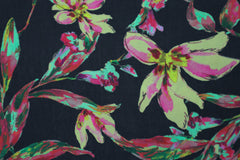 Cupro Scarlet Tropical Flower