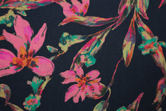 Cupro Scarlet Tropical Flower