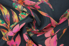 Cupro Scarlet Tropical Flower