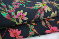 Cupro Scarlet Tropical Flower