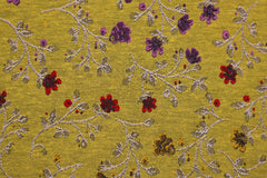 Deko/Bekleidungsstoff Blumenranken - gelb