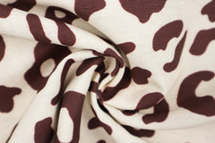 Dekostoff Leo Liebe - braun/natur