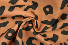 Dekostoff Leo Liebe - orange/braun