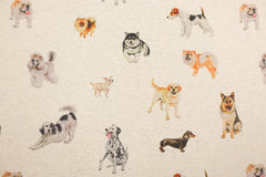 Dekostoff Hunde Liebe