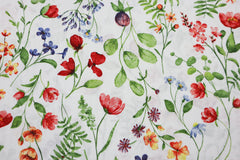 Dekostoff Bunte Blumen