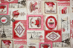 Dekostoff Cherry Cupcake