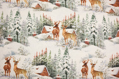 Dekostoff Glitter Winter Wonderland