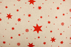 Dekostoff Gold Schimmer Stars