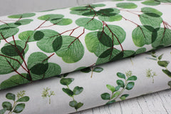 Dekostoff Green Leaves