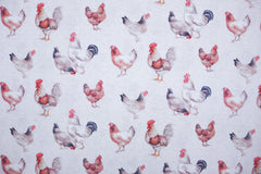 Dekostoff Kleine Hühner