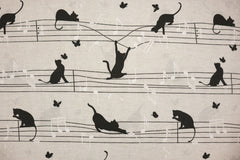Dekostoff Music Cats