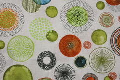 Reststück:1,35 m -Dekostoff Samantha Circle hellgrün