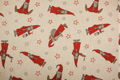 Dekostoff Sterne und Wichtel