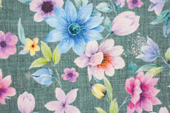 Dekostoff Digital Bunte Blüten