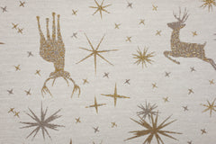Gobelin Golden X-Mas Reindeer - creme