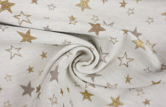 Gobelin Golden X-Mas Sternchen - creme