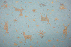 Gobelin Golden X-Mas Reindeer - eisblau
