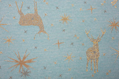 Gobelin Golden X-Mas Reindeer - eisblau