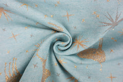 Gobelin Golden X-Mas Reindeer - eisblau