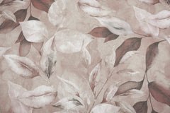 Dekostoff White Leaves