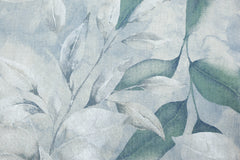 Dekostoff White Leaves